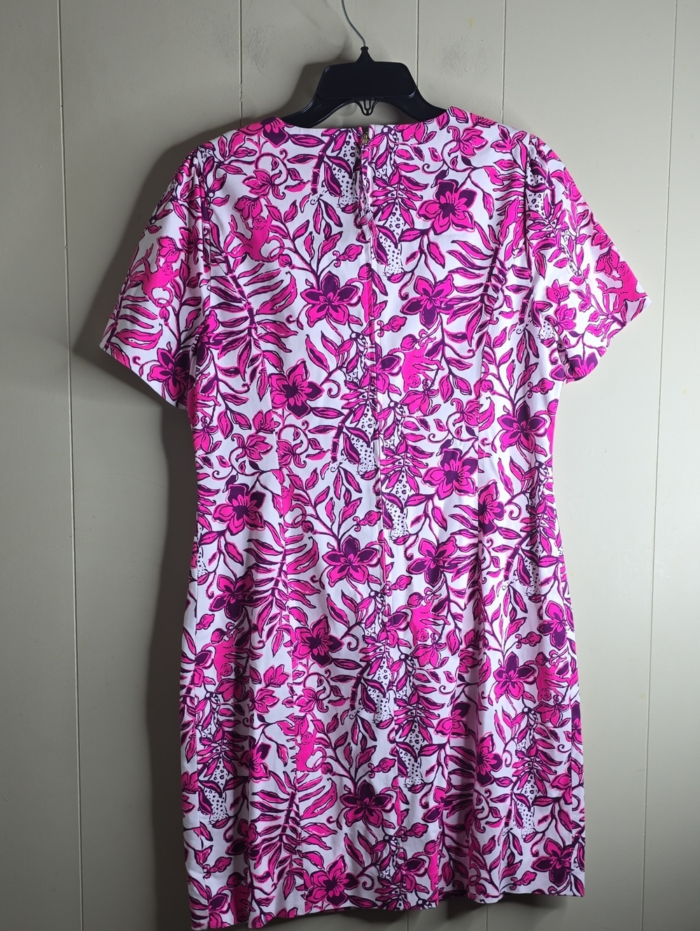 Lilly Pulitzer Mila Short Sleeve Stretch Shift Dress Size 12 - Picture 8 of 8